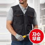 티뷰크 TC-1501 블랙 망사 조끼 자수 : 남미피복상사