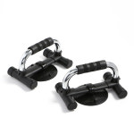 바디업 흡착식 푸쉬업바(실버+블랙) 홈트 운동기구 : 오디스샵