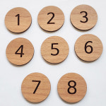 메이플원목 락커 번호표 숫자 테이블 체리나무 우드 대기표 : 티엔지프린세스