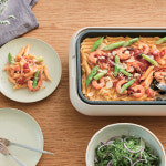 레꼴뜨 멀티 전기그릴 고기 불판 2개 전기후라이팬 분리형 멀티쿠커 뚜껑 고화력 화이트 RHP-1(W) : 레꼴뜨 공식스토어