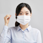 국산 3겹 얇은 숨쉬기쉬운 간호사 일회용 순한 밀착 원데이 큰사이즈 덴탈 3단 마스크 : 내일하루