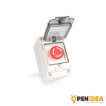 IP 67 방수 비상 정지 버튼 스위치 컨트롤 상자 1구 [OPEN-SG008-006] : 오픈아이디어