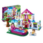 2층 인형의집 유아블록 풀빌라 블록 어린이날 선물 놀이 블럭 IQ : 가성비추천 도매사무실