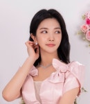 포인트 큐빅 귀걸이 /  Point Cubic Earrings : 르메앙