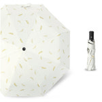 황금깃털 3단 접이식 자동 우산 양산 양우산 튼튼한 암막 경량 UV 자외선 차단 : 닥터미네랄