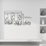 그래픽스티커 dmcr566-휴식의공간노천카페(중형) : 아름드리디자인1