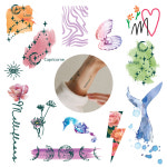 [네일트리] 윈썸 타투 스티커 8종 모음 / 헤나 지워지는 타투 : 네일핏