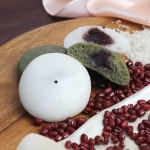 쑥 + 흰 반반 잔기지떡 : 다원잔기지떡 수원점