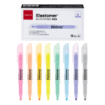 라인플러스 엘라스토머 탄력 형광펜 12개입 : 행복한문구