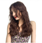 [G0021] 긴 머리 웨이브 젤리펌 물결펌 전체가발 통가발 히피펌 : MoMowig