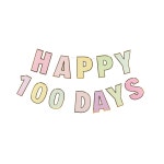 Happy 100 days 마카롱 가랜드 / 해피 백일 파티 100일 기념일 장식 : 우와마켓