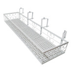 베란다 화분걸이대 다육이정리대 식물선반 철제 스탠드 난간화분걸이 직각형30x20 : mk글로벌