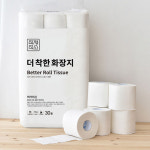 더 착한 무형광 화장지 3겹 30M 30롤 1개 휴지 두루마리 : 주식회사 적재적소