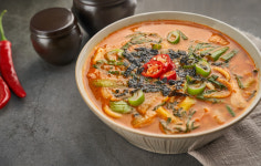 불 어탕칼국수 매운맛 푸짐한 2인분 맛집 밀키트&캠핑 : 진소매운탕