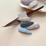 꽃 패브릭 포인트 옆머리 앞머리 고정 헤어핀 똑딱핀 : 디어베샤