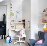 이케아 ÖRFJÄLL 외르피엘 어린이책상의자 화이트/비슬레 핑크 504.417.70 : 로얄라이프몰