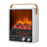 shinic 3D 전기난로 인테리어 히터 장작 불멍 휴대용 온풍기 절전형 : 달빛와이엄