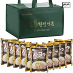 곧곧 횡성 한우 사골곰탕 가마솥에 끓인 담백한 사골국 진한육수 400G 6개 : 팔도푸드마켓