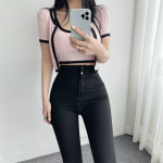 캡내장 민소매 나시+배색 라운드넥 가디건 세트 5컬러 : 글램핏 GLAMFIT