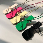 트렌디 비비드컬러 쪼리 스트랩 샌들힐 (5color/7cm) : udublin