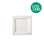 일회용 접시 친환경 종이 펄프접시 홈파티 집들이 케이터링 듀니 사각접시 소 1팩(10개) : 레스랩스