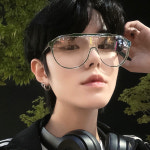 빅 오버사이즈 고글 타입 투브릿지 보잉 뿔테 힙한 투명 포인트 패션 안경테 : songlass