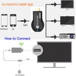 무선 HDMI 미러링 영상 익스텐더 무선 wifi 디스플레이 tv 동글 수신기 m4 plus m2 for : 브라운망고