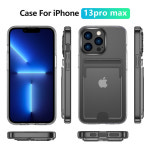 맥세이프 카드지갑 magsafe 호환 카드홀더 투명 슬롯 케이스 협작 아이폰 13 pro max shockproof clear acrylic cover iphone 13 12... 