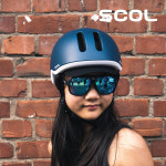 스콜 플레이 어반 자전거헬멧 - 젠틀 네이비 : 비웰
