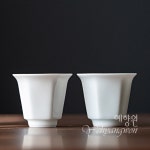 [다도 경덕진 다기] 예향원 순수공 영청 백자 육방 도자기 찻잔 C-5168 : 예향원