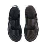 천연소가죽샌들 케주얼샌들 발등조절 정장샌들 : 탑슈즈