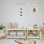 심플룸 교구장 아기 유아 원목 2단 3단 : 생활의용품