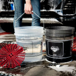 세차버킷 그릿가드 세트 젠틀맨 반투명 18L+오토워시 거름망 : 오토워시