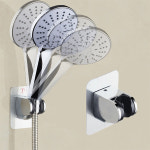 로에드 샤워기 거치대 헤드 홀더 걸이 각도조절 접착식 : 로에드