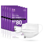 퓨린스케이 KF80 덴탈마스크 비말차단 일회용 중형 : 생활길잡이