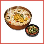 순대국 버섯 삼계 인삼 전복 탕 설렁탕 육계장 장어덮밥 전복죽 묵밥 식당 푸드 파르텔 벽지 시트지 롤스크린 : 으뜸데코