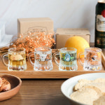 손잡이소주잔 인생술잔 미니맥주잔 모양 4p 세트 : 스마일연구소