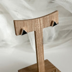 925실버 세모 블랙 난집 귀걸이 은귀걸이 : 얼링미