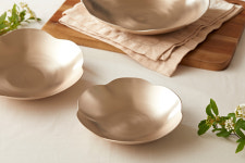 놋향 방짜유기 예쁜 브런치 플레이팅 꽃접시 유기그릇 소 : 놋향