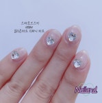 스와로브스키 4884 실리온하트 티파니하트(5.5,8mm) 네일파츠스톤 크리스탈 브이컷 : 네일앤드