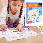 템팜 50매 썼다지웠다 사칙연산 카드 카드놀이 교육용 유치원교구 : 템팜