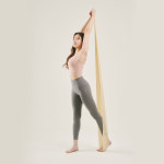 오짐 라텍스 튜빙 필라테스 요가 근력 저항 스트레칭 밴드 2단계 : OHGYM