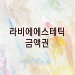 금액권 결제 : 라비에 에스테틱