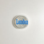 구디버디, 런던 투명 재사용가능 도시 레터링 톡 : Goody Buddy