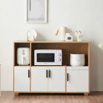 하이앤드리 스타 1200 와이드 넓은 주방수납장 에어프라이어 렌지대 밥솥다이 전자레인지 선반 : 퍼니 하우스