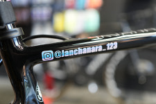 인스타그램 아이디 네임 이름스티커 유광블랙 1cm : 잔차나라