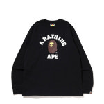 베이프COLLEGE L/S 티셔츠 (5color) : 데일리도쿄