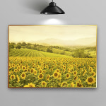 해바라기그림 액자 사과 캔버스액자 거실인테리어 : 화색갤러리