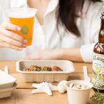 500ml 1칸 사각 펄프 용기 50개 : 아이엠그리너