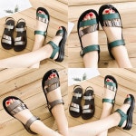 SAMARA 웨지힐 쿨링 여자샌들 플랫 미끄럼방지 효도화 : 빨래꼴